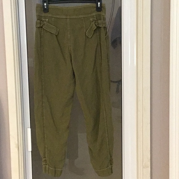 ANTHROPOLGIE army green utility pants, soft fabric, size 2.:) - Picture 3 of 6